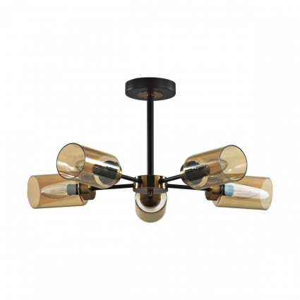 Потолочная люстра Lumion Comfi Dallin 5640/5C для кухни, цвет янтарный