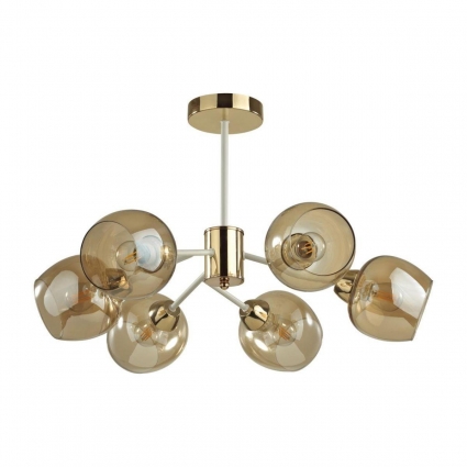 Потолочная люстра Lumion Comfi Odell 5650/6C для прихожей, цвет янтарный