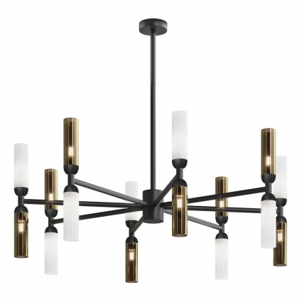 Подвесная люстра Maytoni Memory MOD177PL-16G для гостиной, цвет черный,  в современном стиле