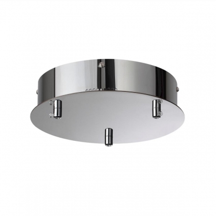 Потолочная база для 3-х колец Odeon Light L-Vision Panta 4927/3R для гостиной, цвет хром,  в современном стиле
