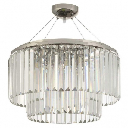 Подвесная люстра Arti Lampadari Enio E 1.5.D50.101 NP для гостиной, цвет никель,  в стиле модерн