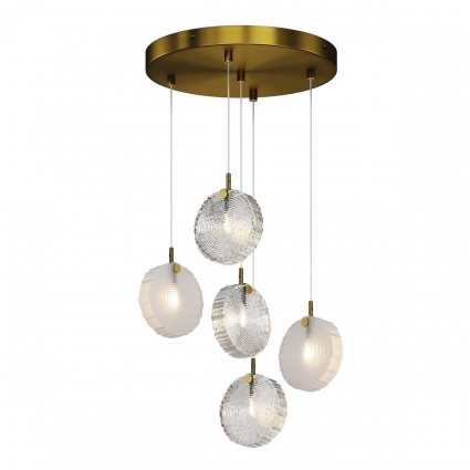 Подвесная люстра Maytoni Frozen MOD254PL-05BS для спальни, цоколь G4,  в стиле арт-деко