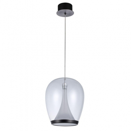 Подвесной светодиодный светильник Divinare Campo 5875/09 SP-20 для кафе и ресторанов, цвет черный,  в стиле Хай-тек