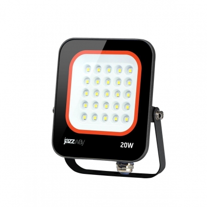 Прожектор светодиодный Jazzway PFL-V 20W 6500K 5039698, цвет черный,  в современном стиле