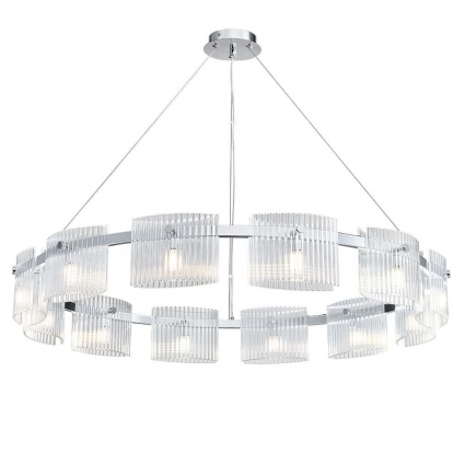 Подвесная люстра Newport 4539+3/S chrome М0066743 для гостиной, цвет хром
