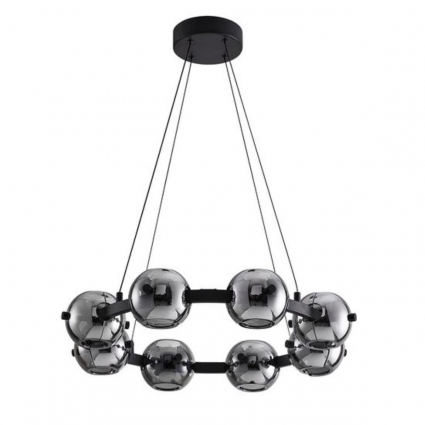 Подвесная светодиодная люстра Arte Lamp Markab A2471LM-16BK для спальни площадью до 8 кв.м.,  в стиле Хай-тек