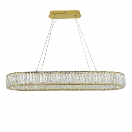 Подвесной светодиодный светильник Newport 8240/90 oval gold М0067858 для спальни, цвет золотой,  в стиле модерн