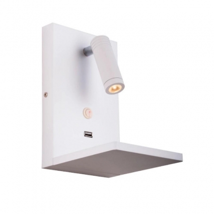 Бра Lightstar Muro 808526 для спальни, цвет белый,  в современном стиле