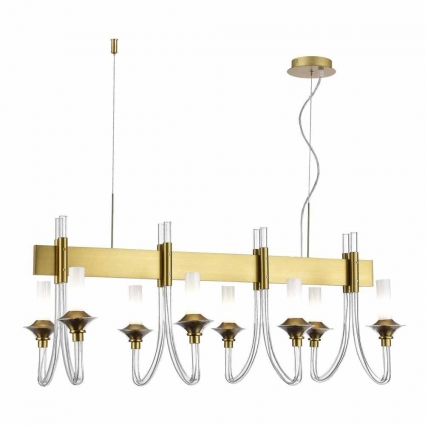 Подвесная люстра ST Luce VETRANO SL1241.213.08 на площадь до 14 кв.м., цвет золотой