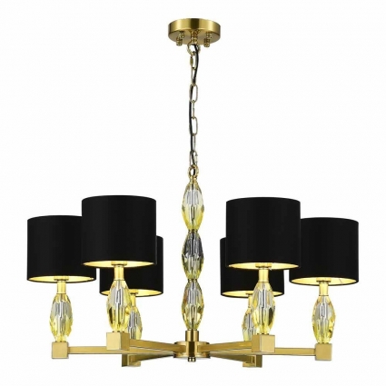Подвесная люстра ST Luce LINGOTTI SL1759.303.06 на площадь до 30 кв.м., цвет латунь