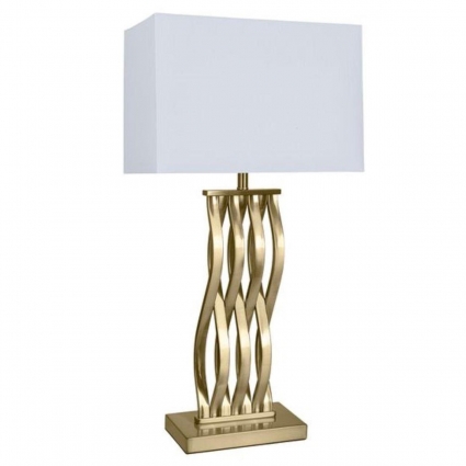 Настольная лампа Arte Lamp Veil A5061LT-1PB для гостиной, цвет белый,  в стиле модерн