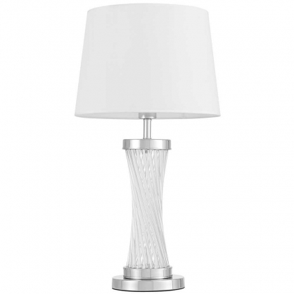 Настольная лампа Lumina Deco Villanova LDT 302 CHR+WT, цвет хром,  в современном стиле