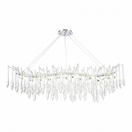 Подвесной светодиодный светильник ST Luce TEARDROPS SL1660.113.12 на площадь до 21 кв.м., цвет хром,  в стиле модерн