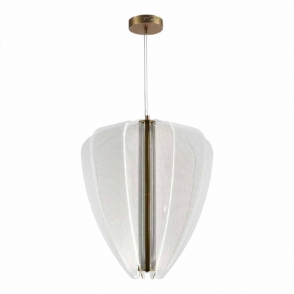 Подвесной светодиодный светильник ST Luce FESALE SL6509.213.01 на площадь до 26 кв.м., цвет золотой,  в стиле модерн