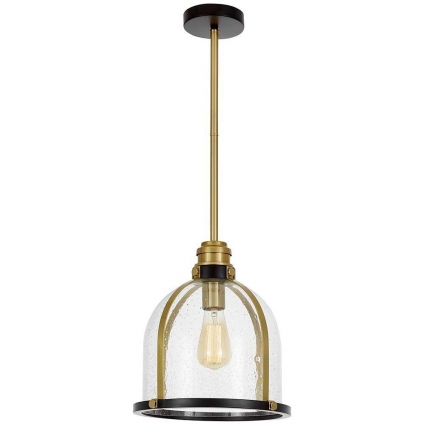 Подвесной светильник Lumina Deco Branson LDP 1229-250 BK+MD, цвет черный,  в стиле лофт