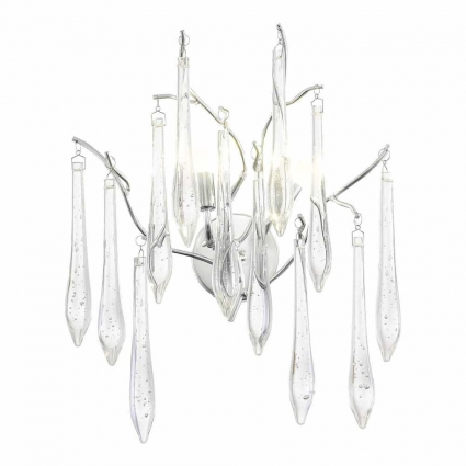 Настенный светодиодный светильник ST Luce TEARDROPS SL1660.101.02 на площадь до 4 кв.м., цвет хром,  в стиле модерн