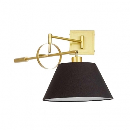 Бра Lumina Deco Brantol LDW 1124 MD+BK, цвет черный,  в современном стиле