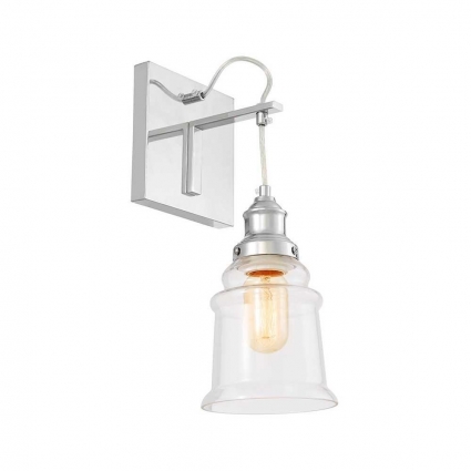 Бра Lumina Deco Fredica Moletti LDW 6844-1 CHR+PR, цвет хром,  в современном стиле