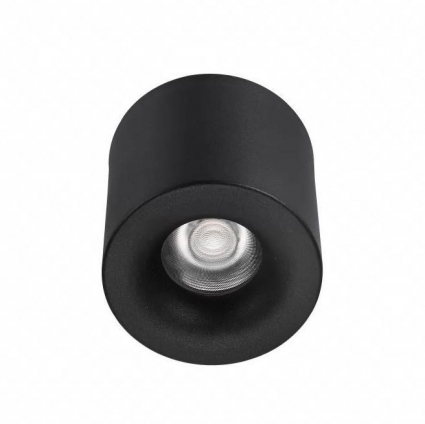 Потолочный светодиодный светильник iLedex Metrica 108-7W-D80-3000K-24DG-BK для офиса, цвет черный,  в стиле Хай-тек