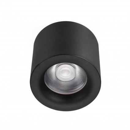 Потолочный светодиодный светильник iLedex Metrica 113-12W-D100-4000K-24DG-BK для прихожей, цвет черный,  в стиле Хай-тек