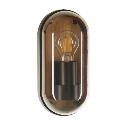 Уличный настенный светильник Arte Lamp Marfik A2481AL-1BR, цвет коричневый
