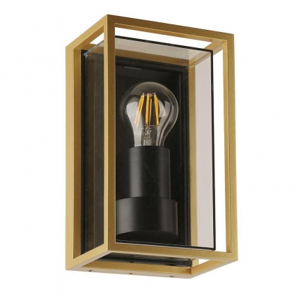 Уличный настенный светильник Arte Lamp Marfik A2322AL-1GO, цвет золотой