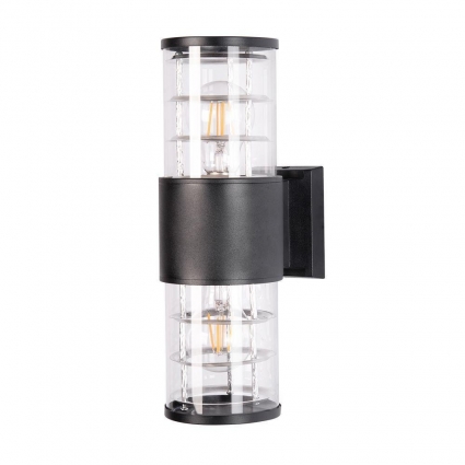 Уличный настенный светильник Arte Lamp Tokyo A5315AL-2BK на площадь до 2 кв.м., цвет черный,  в современном стиле