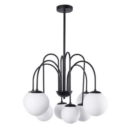 Подвесная люстра Arte Lamp Mebsuta A1675LM-8BK для спальни площадью до 15 кв.м.,  в стиле модерн