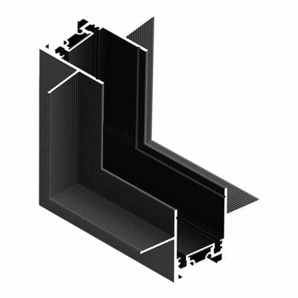 Соединитель угловой потолок-стена ST Luce SKYFLAT ST069.409.11, цвет черный,  в стиле Хай-тек