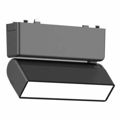 Трековый светодиодный светильник для магнитного шинопровода ST Luce SKYFLAT ST676.446.05 на площадь до 2 кв.м., цвет черный,  в стиле Хай-тек