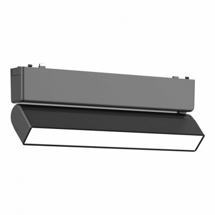 Трековый светодиодный светильник для магнитного шинопровода ST Luce SKYFLAT ST676.446.10 на площадь до 4 кв.м., цвет черный,  в стиле Хай-тек