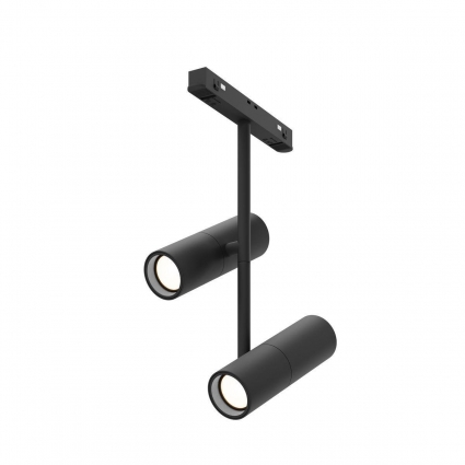 Трековый светодиодный светильник Maytoni Technical Magnetic Exility Elti Duo TR005-4-2X12W-DS-B для спальни, цвет черный,  в современном стиле