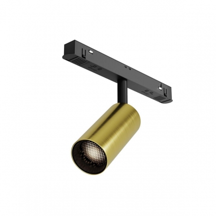 Трековый светодиодный светильник Maytoni Technical Magnetic Exility Focus Led TR032-2-5W4K-M-BBS для кухни, цвет латунь,  в современном стиле