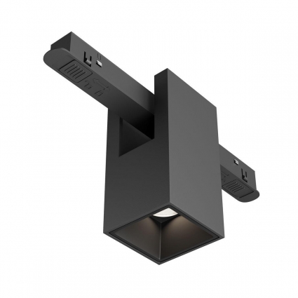 Трековый светодиодный светильник Maytoni Technical Magnetic Exility Alfa TR121-2-7W4K-B для кухни, цвет черный,  в современном стиле