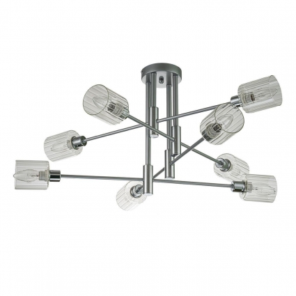 Потолочная люстра Escada Reflex 1140/8P для гостиной, цвет серебро, серебро+хром
