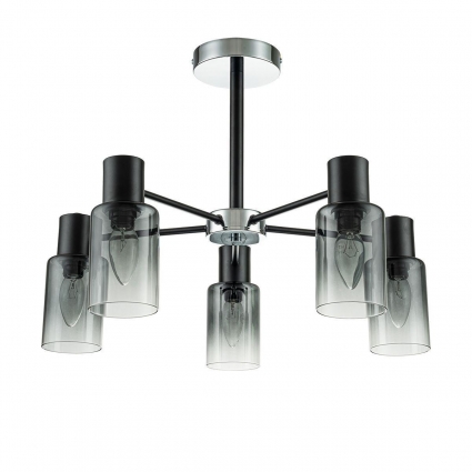 Потолочная люстра Escada Diversity 2120/5P Black для спальни, цвет черный,  в современном стиле