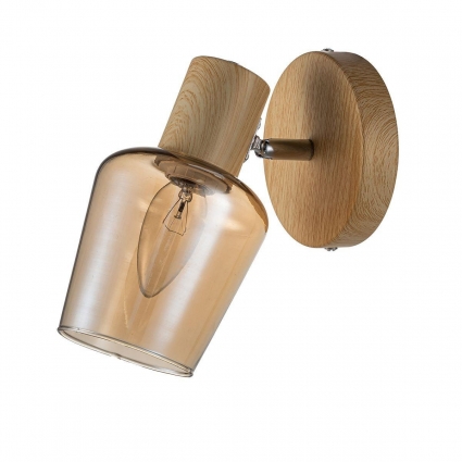 Спот Escada Woody 691/1A для спальни, цвет янтарный
