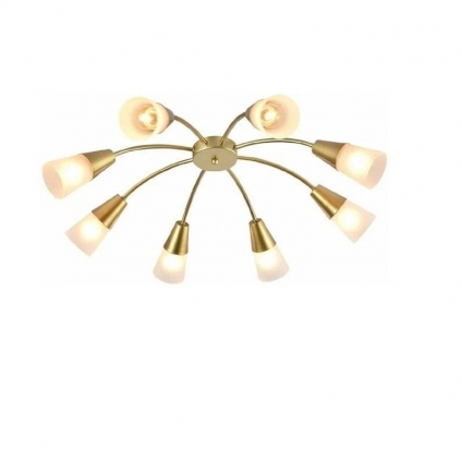 Потолочная люстра Escada Aquilegia 1100/8P Gold для гостиной, цвет белый