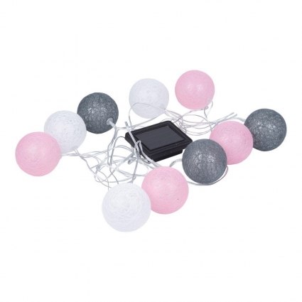 Гирлянда на солнечных батареях Uniel USL-S-230/PM1800 Cotton Balls-1 UL-00011593, цвет разноцветный,  в современном стиле