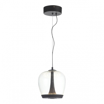 Подвесной светодиодный светильник ST Luce Ripple SL6014.423.01 для гостиной, цвет черный,  в стиле модерн