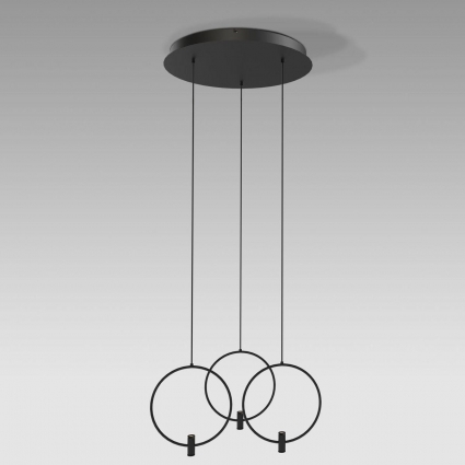 Подвесная светодиодная люстра Eurosvet Layla 50257/3 Led черный для кухни площадью до 2 кв.м.,  в стиле Хай-тек