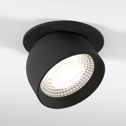 Встраиваемый светодиодный спот Elektrostandard Uno 25092/LED a065455 для гостиной, цвет черный,  в современном стиле