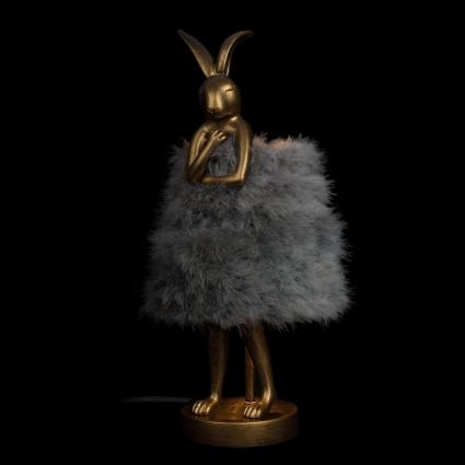 Подвесной светильник Loft IT Lapine 10315/A Grey fluff для гостиной, цвет серый,  в стиле арт-деко