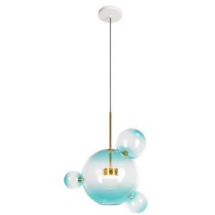 Подвесной светодиодный светильник Loft IT Bolle 2027-P4 Blue для кухни, цвет голубой,  в стиле модерн