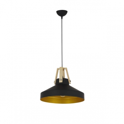 Подвесной светильник Lumina Deco Voli LDP 8037-350 BK+GD для кафе и ресторанов, цвет черный