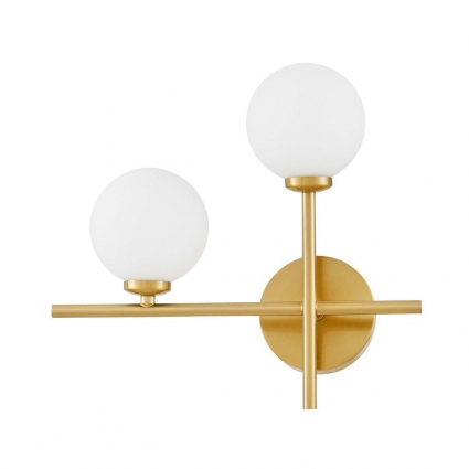 Бра Lumina Deco Marsiada LDW 6033N-2 MD для спальни, цвет белый,  в современном стиле