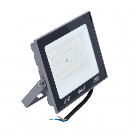 Прожектор светодиодный Uniel ULF-F23-50W/6500K IP65 160-240V Grey UL-00011846, цвет серый,  в современном стиле