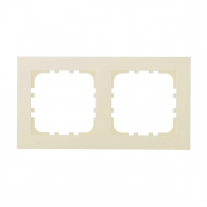Рамка 2-постовая LK Studio (бежевый матовый) LK80 FLAT, 844202-1, цвет бежевый