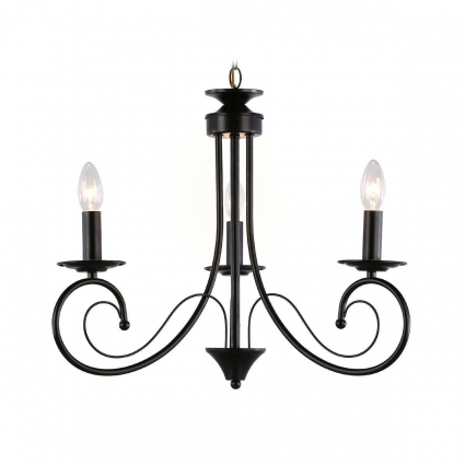 Подвесная люстра Ambrella light Traditional Modern TR9606 на площадь до 10 кв.м., цвет черный