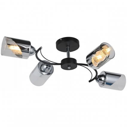 Потолочная люстра Illumico IL8208-4COU-79 BK CR для прихожей площадью до 24 кв.м.